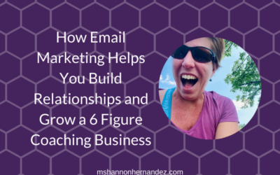 Episode 1 (2021): How Email Marketing Helps You Build Relationships and Grow a 6 Figure Coaching Business
